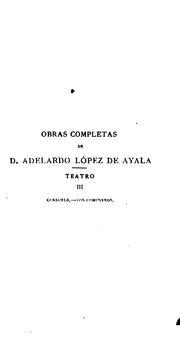 Cover of: Obras [ed. by M. Tamayo y Baus and P.A. de Alarcon