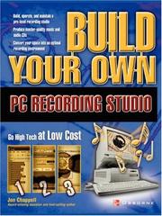 Cover of: Build Your Own PC Recording Studio by John Chappell