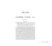 Cover of: The Life of Col. James Fisk, Jr., ... by 