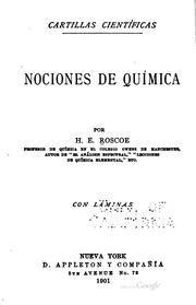 Cover of: Nociones de química by 