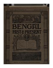 Bengal, Past & Present: Journal of the Calcutta Historical Society. by Calcutta Historical Society