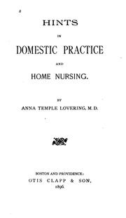 Cover of: Hints in Domestic Practice and Home Nursing