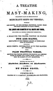 Cover of: A treatise on mast-making