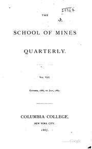 Cover of: The School of Mines Quarterly