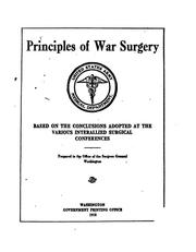 Cover of: Principles of War Surgery | 
