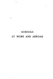 Schools at Home and Abroad by R. E. Hughes