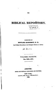 The Biblical Repository and Classical Review. by American Biblical Repository