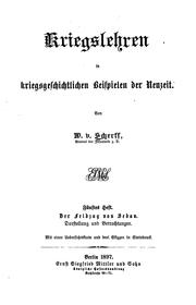 Cover of: Kriegslehren in kriegsgeschichtlichen Beispielen der Neuzeit