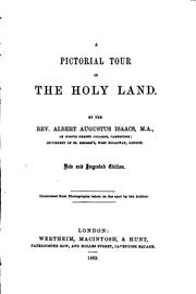 Cover of: A pictorial tour in the Holy land