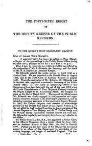 Annual Report of the Deputy Keeper of the Public Records by Great Britain Public Record Office