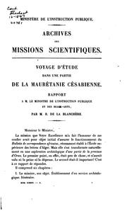 Cover of: Archives des missions scientifiques et littéraires
