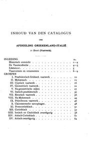 Catalogus van het Rijksmuseum van Oudheden te Leiden: Afdeeling Griekenland ... by jr J H Holwerda