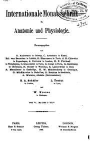 Cover of: Internationale Monatsschrift F�ur Anatomie und Physiologie