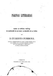 Cover of: Páginas literarias: Isabel la católica, Bolívar, fr. Bartolomé de las Casas ...