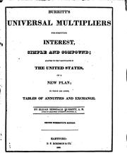 Cover of: Burritt's Universal Multipliers for Computing Interest, Simple and Compound ... by 