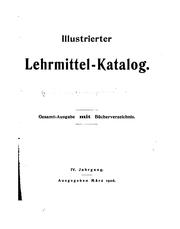 Cover of: Illustrierter Lehrmitter-katalog by 
