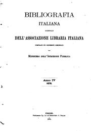 Cover of: Bibliografia italiana: giornale dell'Associazione libraria italiana