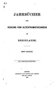 Cover of: Bonner Jahrbücher