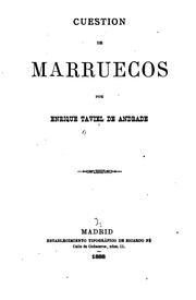 Cuestión de Marruecos by Enrique Taviel de Andrade