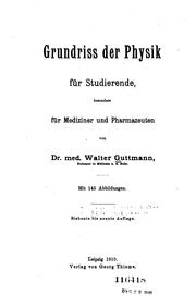 Cover of: Grundriss der Physik für Studierende