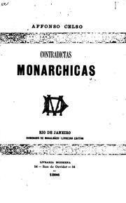 Cover of: Contradictas monarchicas