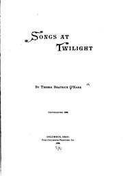 Cover of: Songs at Twilight | 