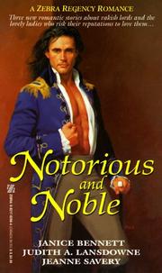 Cover of: Notorious and Noble