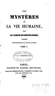 Cover of: Des mystères de la vie humaine