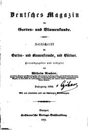 Cover of: Deutsches Magazin für Garten- und Blumenkunde