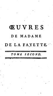Cover of: Œuvres de Madame de La Fayette by 