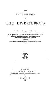 Cover of: The Physiology of the Invertebrata