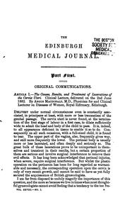 Cover of: Edinburgh Medical Journal by 