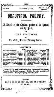 Cover of: Beautiful poetry, selected by the ed. of The Critic