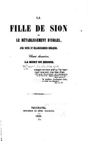 La fille de Sion; ou, Le rétablissement d'Isreal by Abram-François Pétavel
