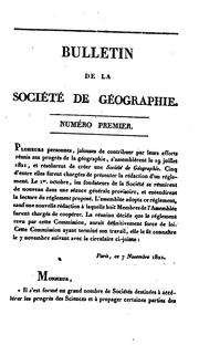 Cover of: Bulletin de la Société de géographie