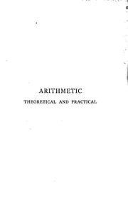 Cover of: Artithmetic theoretical and practical by William Harding Girdlestone