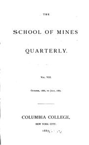 Cover of: The School of Mines Quarterly