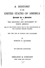 Cover of: A History of the United States of America: Preceded by a Narrative of the Discovery and ... | 