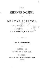 Cover of: American Journal of Dental Science