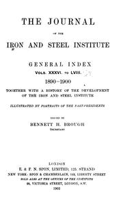 Cover of: The Journal of the Iron and Steel Institute