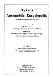 Dyke's Automobile Encyclopedia by Andrew Lee Dyke
