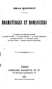 Cover of: Damaturges Et Romanciers..