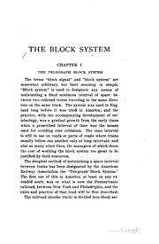 The Block System of Signaling on American Railroads: The Methods and ... by Braman Blanchard Adams