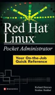 Cover of: Red Hat Linux Pocket Administrator by Richard Petersen, Ibrahim Haddad