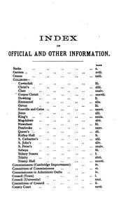 Spalding's Street and General Directory of Cambridge by W. P. Spalding (Firm)