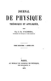 Cover of: Journal de physique théorique et appliquée