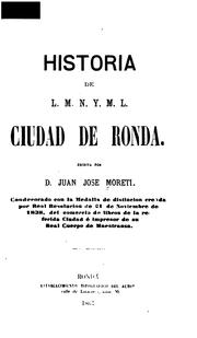Cover of: Historia de L.M.N.Y.M.L. Ciudad de ronda by 