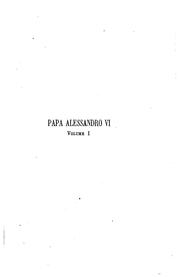 Cover of: Papa Alessandro VI