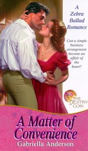 Cover of: A matter of convenience by Gabriella Anderson