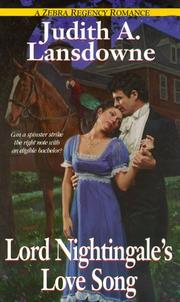 Cover of: Lord Nightingale's Love Song by Judith A. Lansdowne